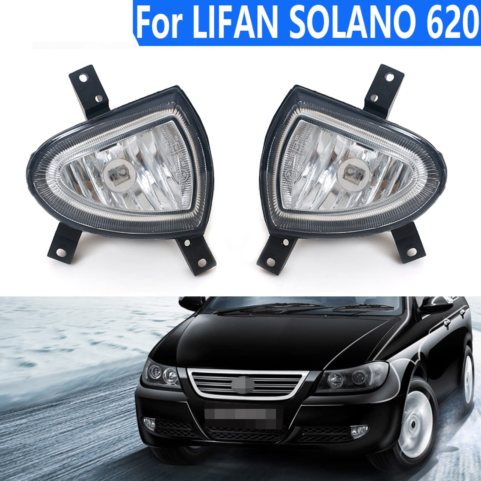 Amazon.com: for LIFAN Solano, 620 B4116100 B4116200 car Styling Fog Light  Assembily Car Front Bumper Fog Lamp : Automotive