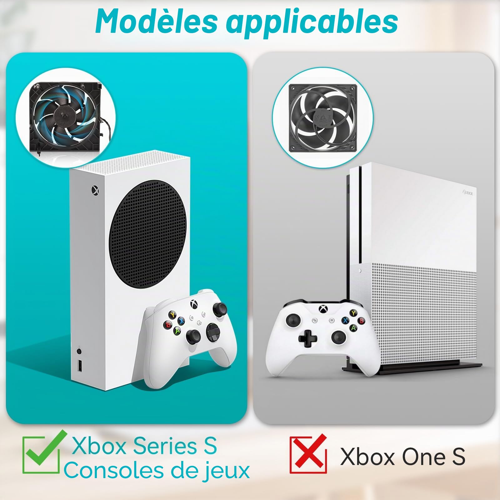 Ventilateur de Refroidissement Interne de Remplacement Pour Console de Jeux Xbox Series S - Pièces Compatibles