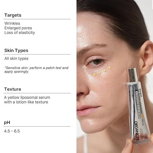 Miniatura 7 de Organicity EX-Retinol y Bakuchiol 15% suero facial 0.5 onzas líquidas  con complejo peptídico y dexpantenol  Cuidado de la piel coreano  para