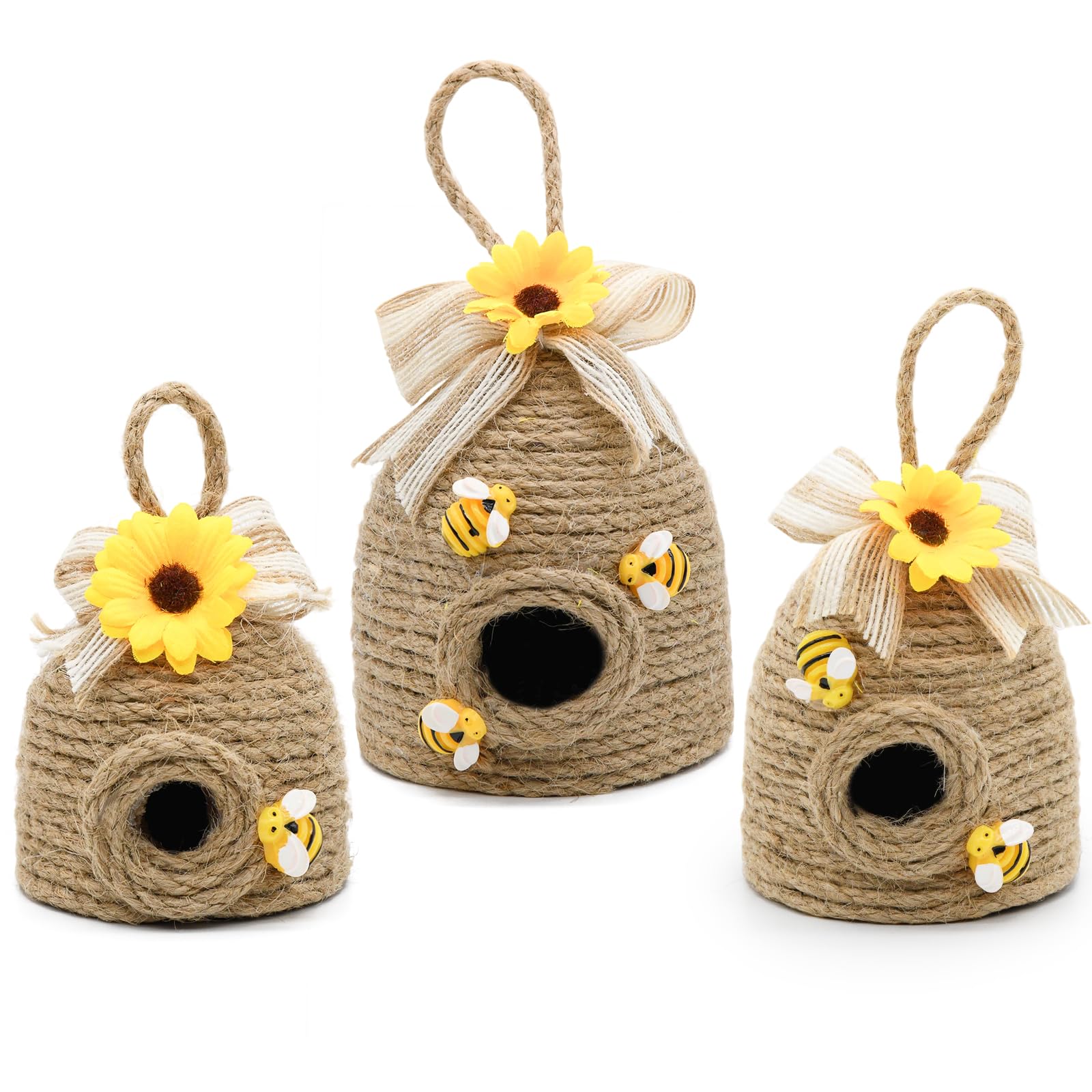 Decoraciones de colmena de abejas rústicas para ambientes de cocina y salón primaveral