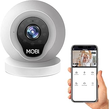 MobiCam WiFi Wireless Baby Camera Monitor, HD Security Video, Two-Way Talk, Night Vision, Remote Surveillance