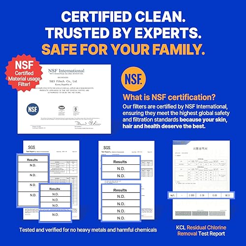 Miniatura 8 de Cabezal de ducha con filtro premium diseñado con la filosofía de belleza de lujo de Corea, filtro compuesto de carbono, juego individual de 1 mes