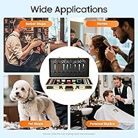 Vista 9 de Herramienta de peluquería Estuche de viaje para peluquería Clipper Trimmer Holder Caja organizadora Caja de herramientas con cerradura, kit de corte