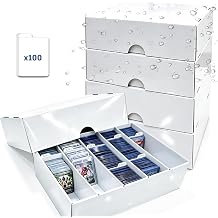 4-PACK Trading Card Storage Box 5 Row for 5000ct TCG / 3000ct Sports Cards