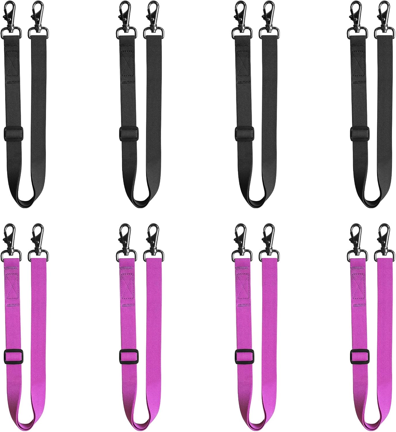 Horse Blanket Leg Straps, 8 Packs Elastic Horse Blanket Straps Replacement with Double Swivel Snaps, Adjustable Length 21 to 38 Inches Leg Straps for Horse Blanket