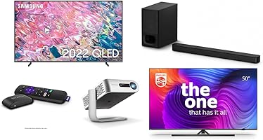 Televisions, Soundbars & Projectors and Media Devices from Samsung, Philips, Sony and more