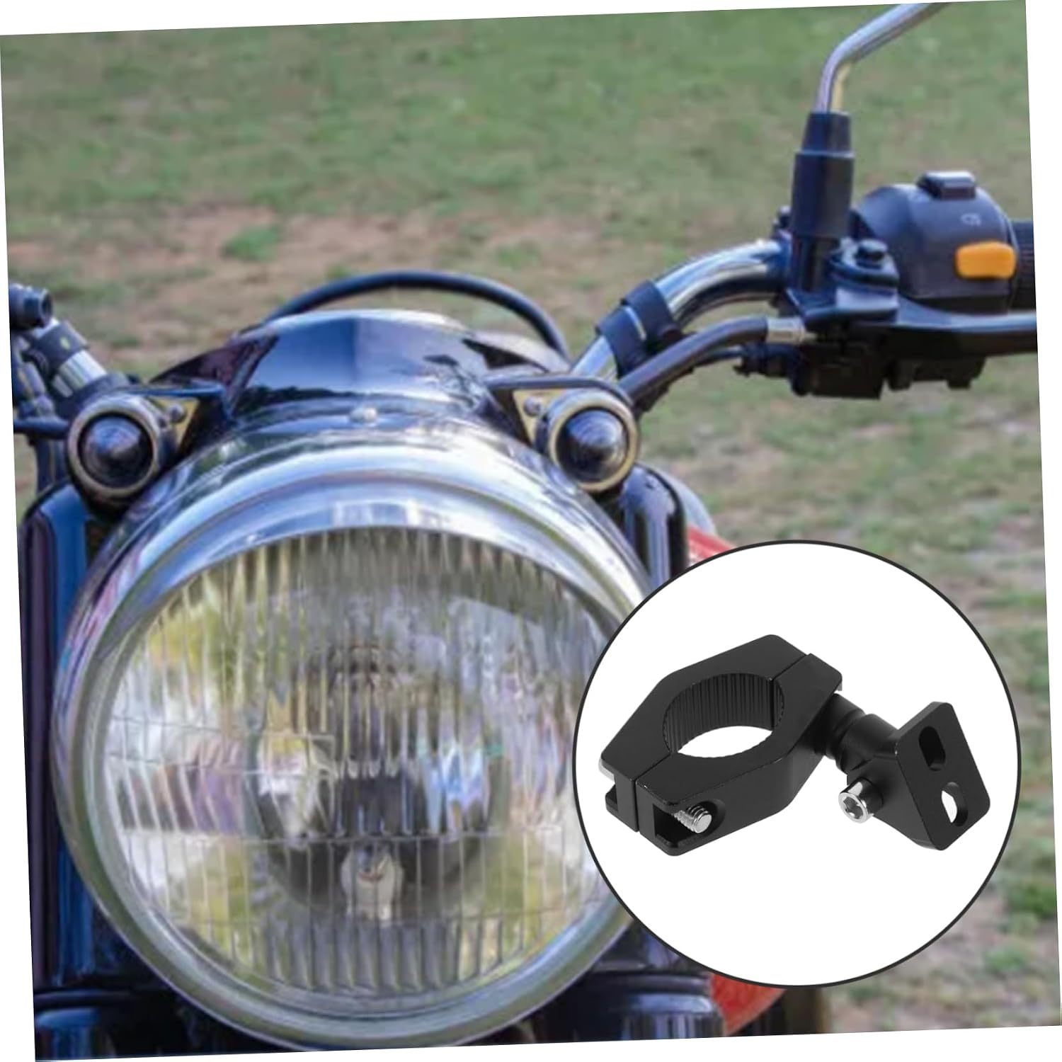 MAGICLULU 1Set Aluminum Motorcycle Fork Bracket Mounting Holder for LED Spotlight Secure Easy Install Enhanced Visibility Durable Construction for Optimal Lighting