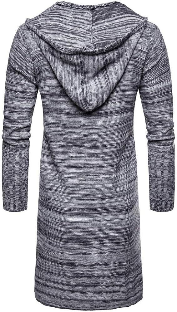 iYYVV Mens Fashion Solid Knit Cardigan Sweater Sweatshirts Casual Slim Jacket Coat at  Men’s Clothing store