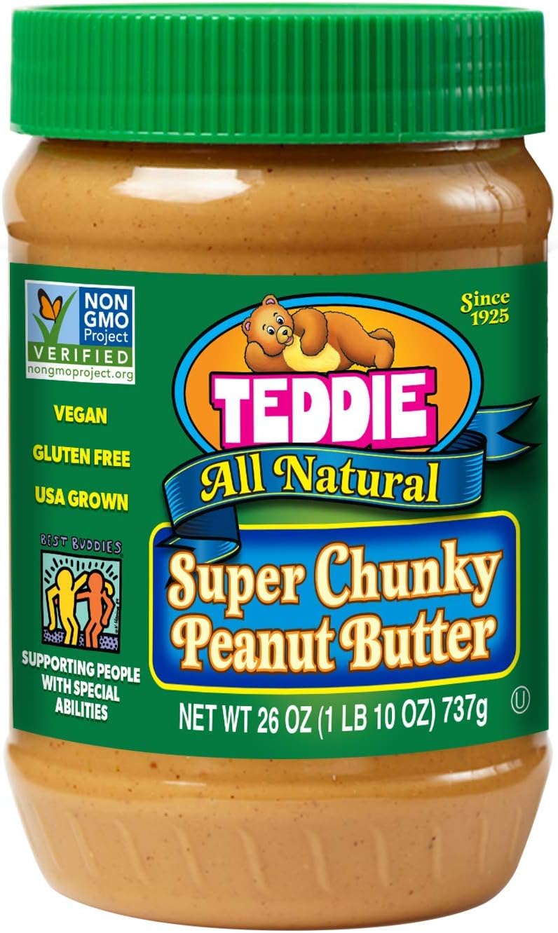 All Natural Peanut Butter, Super Chunky, 26-Ounce Jar (Pack of 3) (pack of 9)