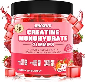 Creatine Monohydrate Gummies for Men & Women 120 CT - 5600mg of Creatine Mono...