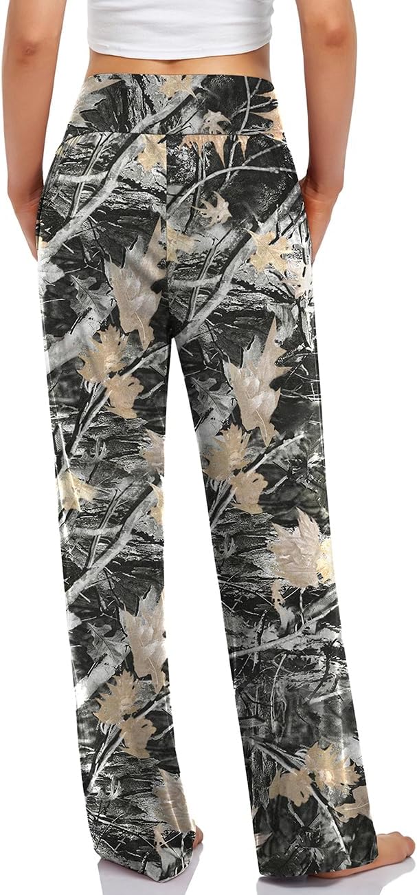 UEU Women's Casual Loose Wide Leg Cozy Pants Yoga Sweatpants Comfy High Waisted Sports Athletic Lounge Pants with Pockets