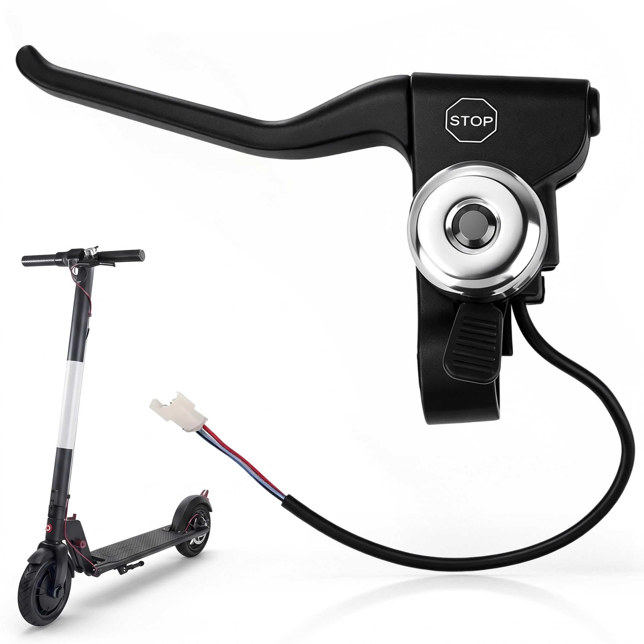 Amazon.com: Universal Left Brake Lever Handle with Bell Compatible