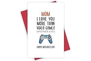 I Love You More Than Video Games Mother's Day Card