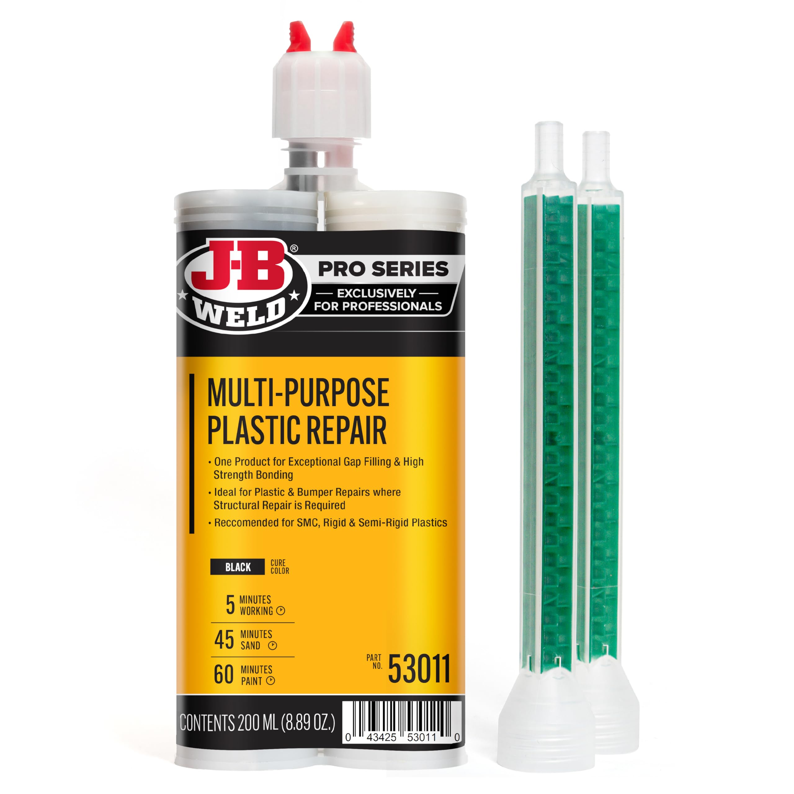 J-B Weld Multi-Purpose Plastic Repair - 200ml - 2 Mixers Included