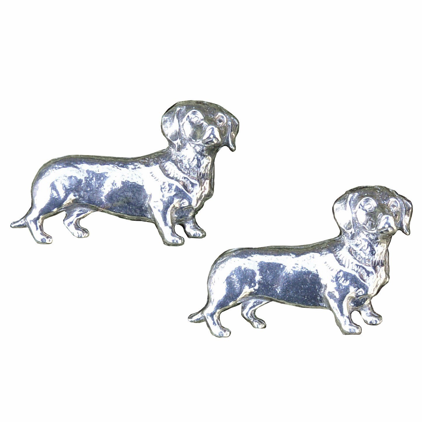 Dachshund Cufflinks, Doxie Cufflinks, Handmade in Fine Pewter
