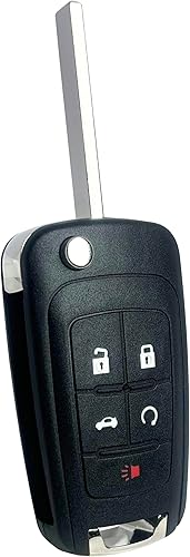 Miniatura 2 de vurbemes Funda plegable de repuesto para llavero Chevy Malibu Cruze Camaro Volt Equinox Sonic sin llave (5 botones)