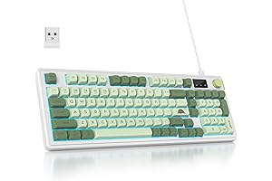 Matcha Green Wireless Keyboard with Number Pad Knob