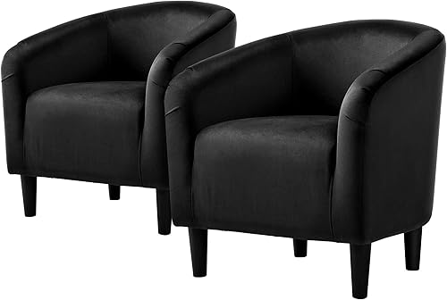 Miniatura 29 de Topeakmart Silla decorativa de terciopelo, cómoda y moderna silla de club de terciopelo con reposabrazos y patas resistentes para sala de Azul