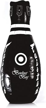 Fairtex HB10 Bowling Bag Punching Bag for Muay Thai, Boxing, Kickboxing, MMA HB10 Black - 14.96" W x 39.37" H