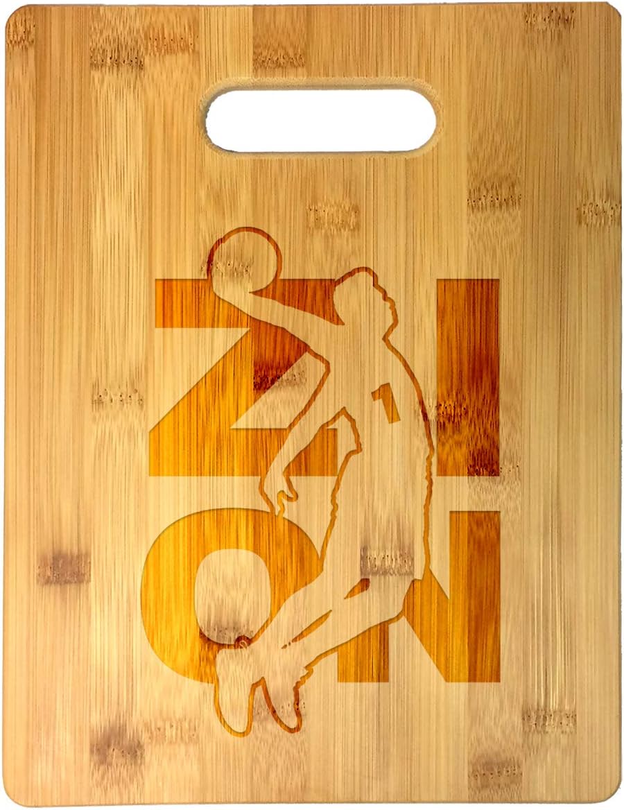 Basketball Sports Athletic Player Laser Engraved Bamboo Cutting Board - Wedding, Housewarming, Anniversary, Birthday, Christmas, Gift (Westbrook #0)
