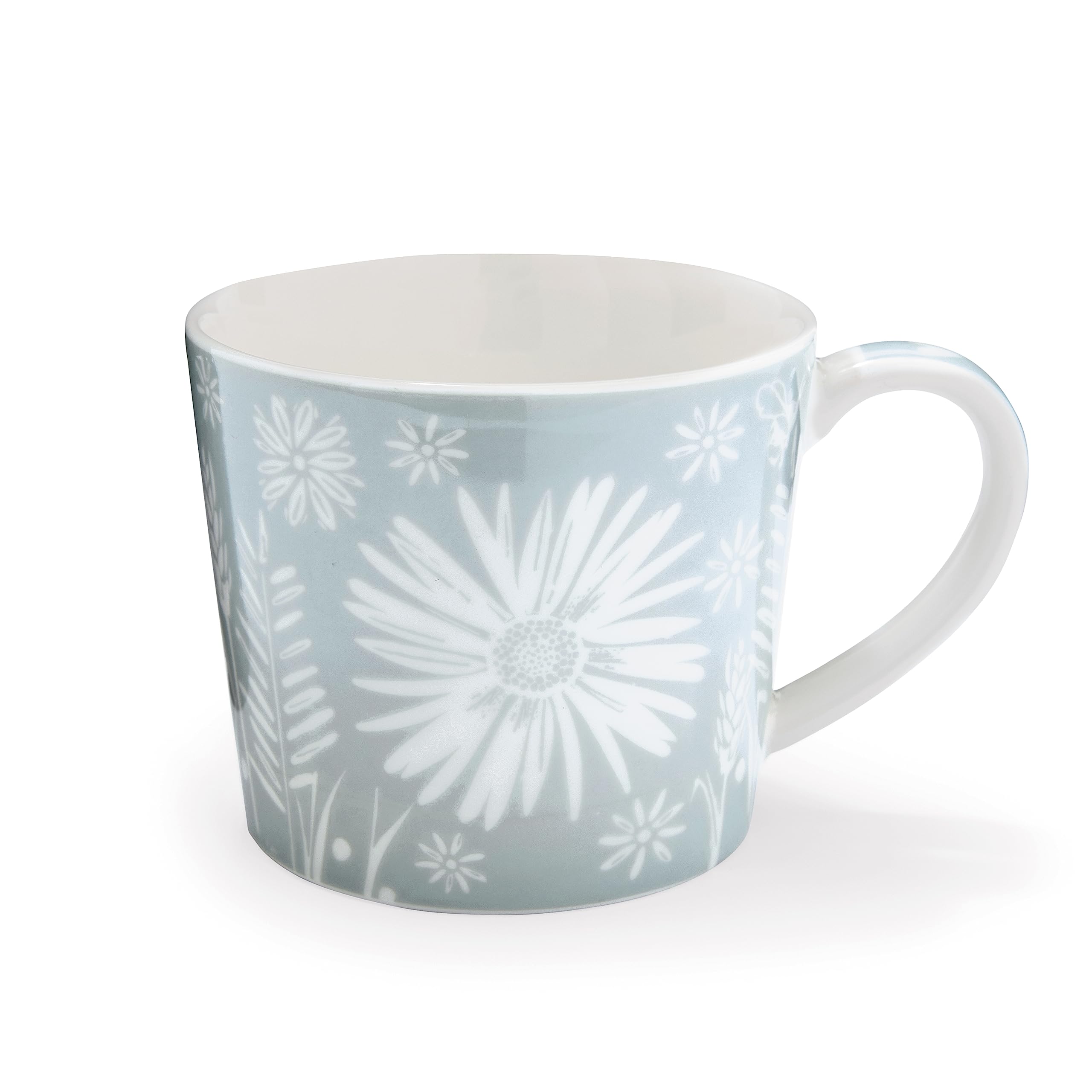Cooksmart British Designed Conical Coffee Mug | Ceramic Coffee Mugs for Home or Work | Large Mugs for Hot Drinks | Tea and Coffee Cups - Homstead
