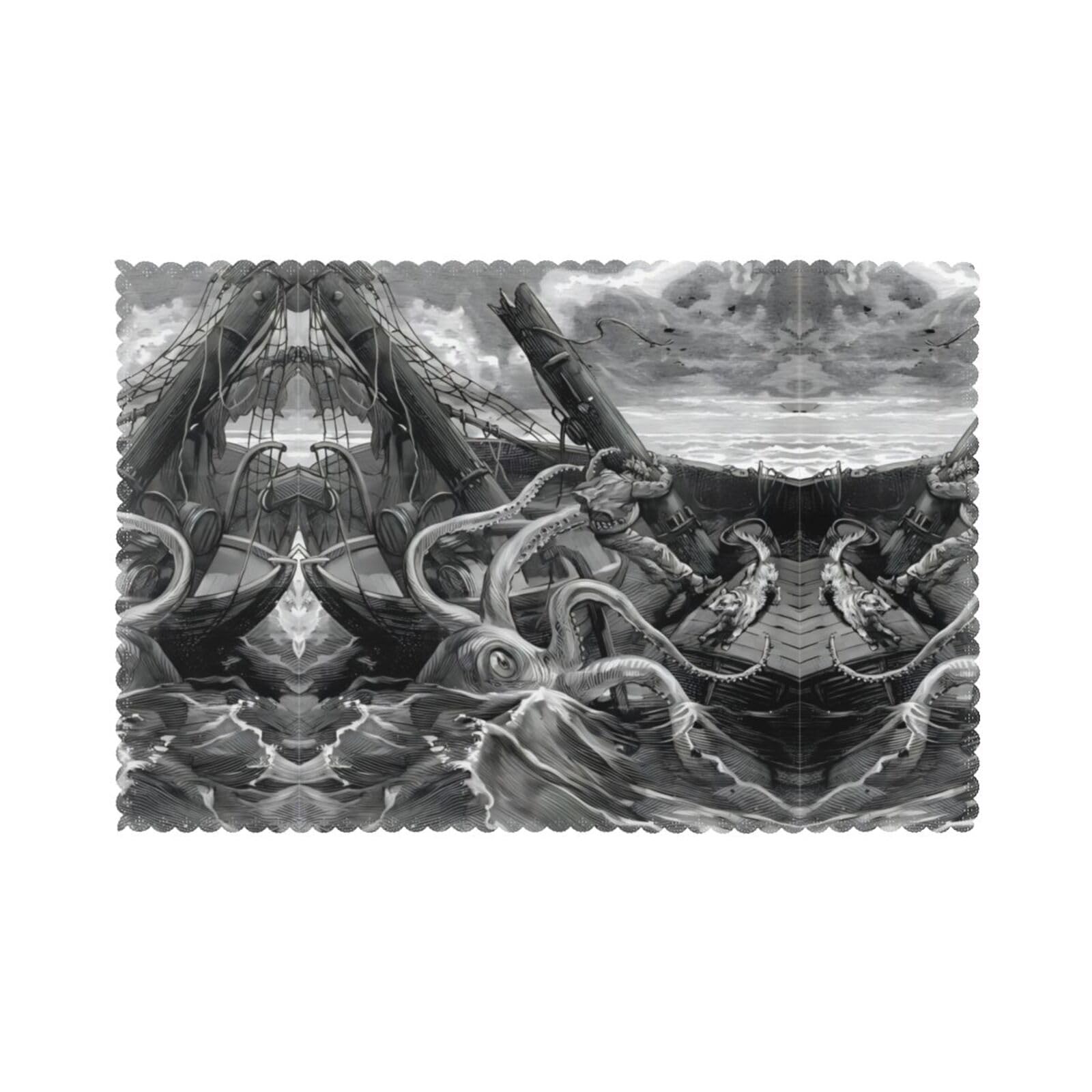 YYHHAOFA Ocean Octopus Prints Placemats Set of 6 12x18in – A Thoughtful Housewarming Gift for Stylish Hosts