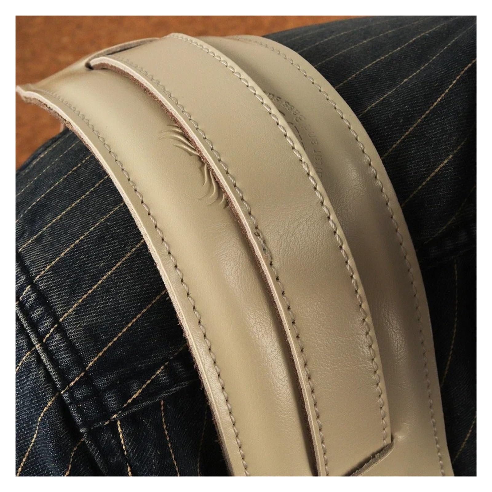 Compatibile con Tracolla for Chitarra in Pelle, Regolabile, for Basso Elettrico Acustico Vintage, Resistente Fibbia in Metallo