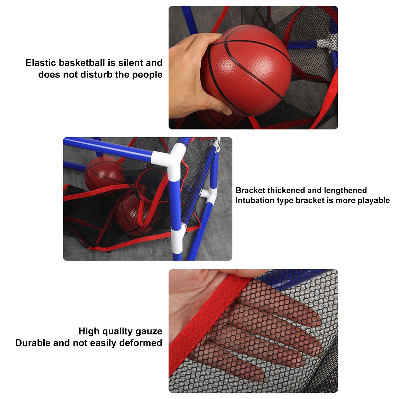 Máquina de Tiro de Basket-Ball para - Aro de Baloncesto de Pared Juego de Arcade Interior | Punch Frame Sports Toy Kids, de Basket-Ball con Bola y Bomba para Habitación, Sala