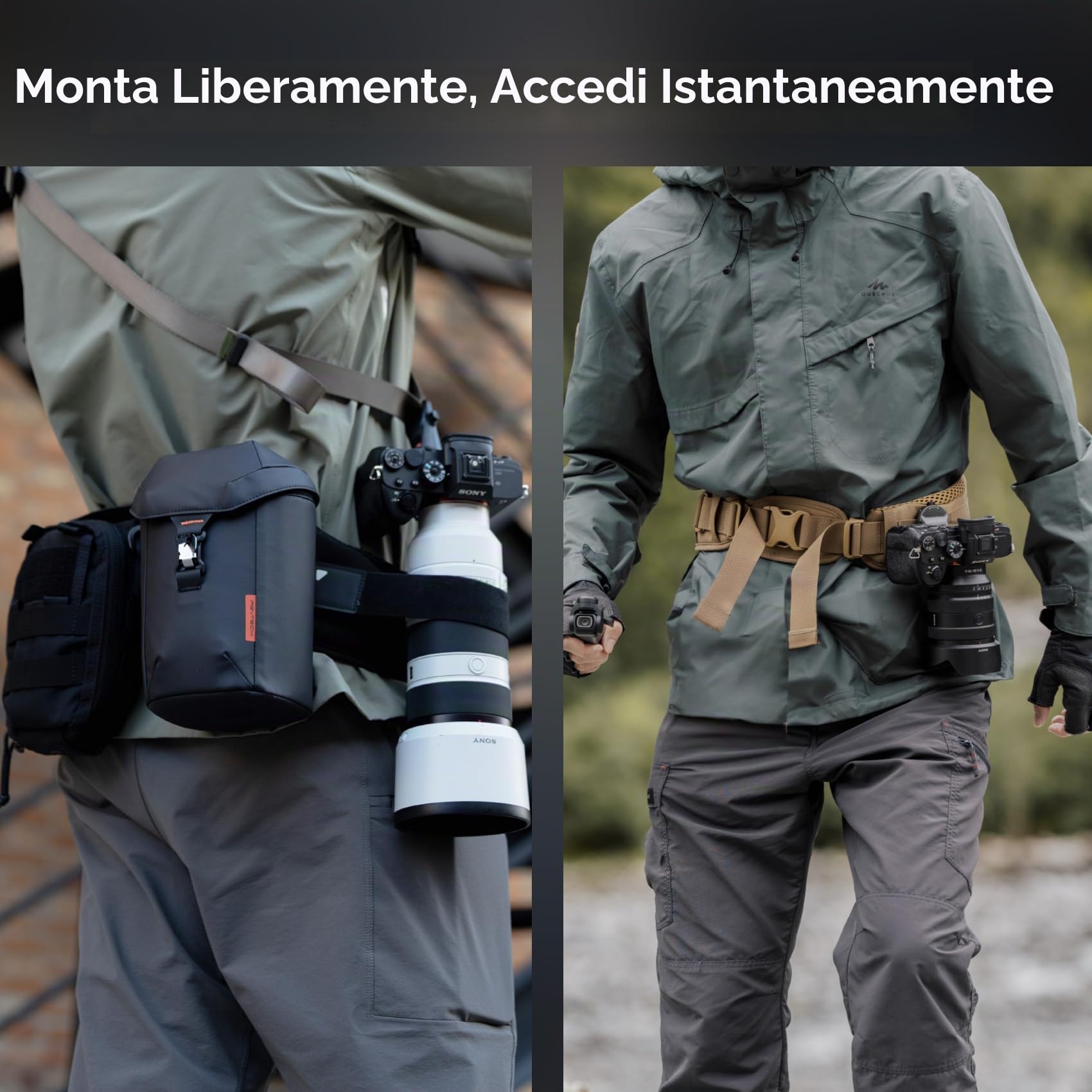 PGYTECH OneMo TAC Zaino Fotografico+cintura in vita