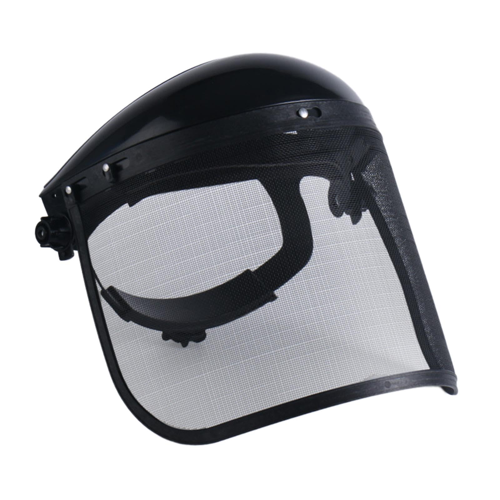 harayaa Protección facial para motosierra profesional con malla de alambre de acero resistente diadema ajustable protectora para registro de jardinería