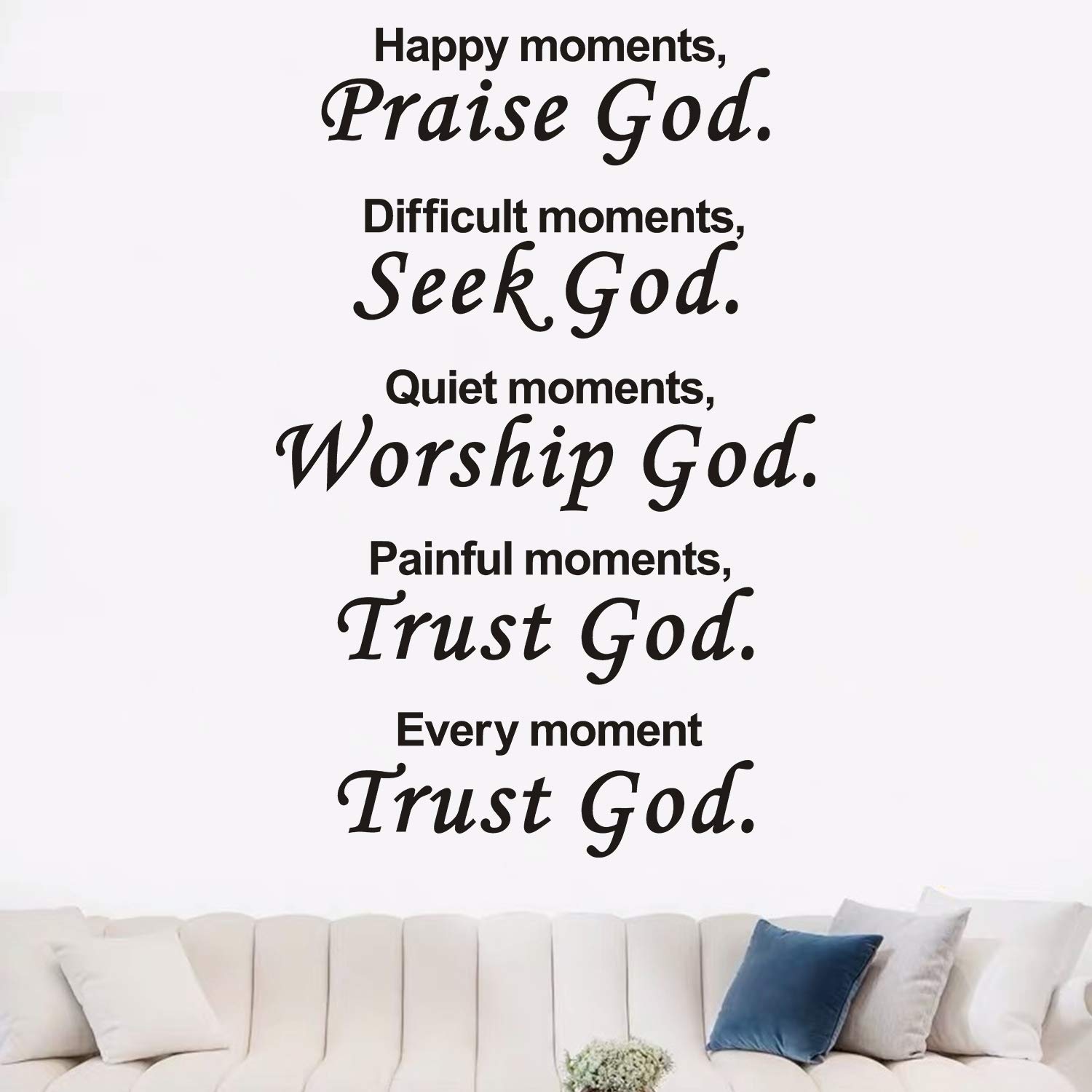 Buy AnFigure Scripture Wall Decal, Biblical Wall Decals, Religious