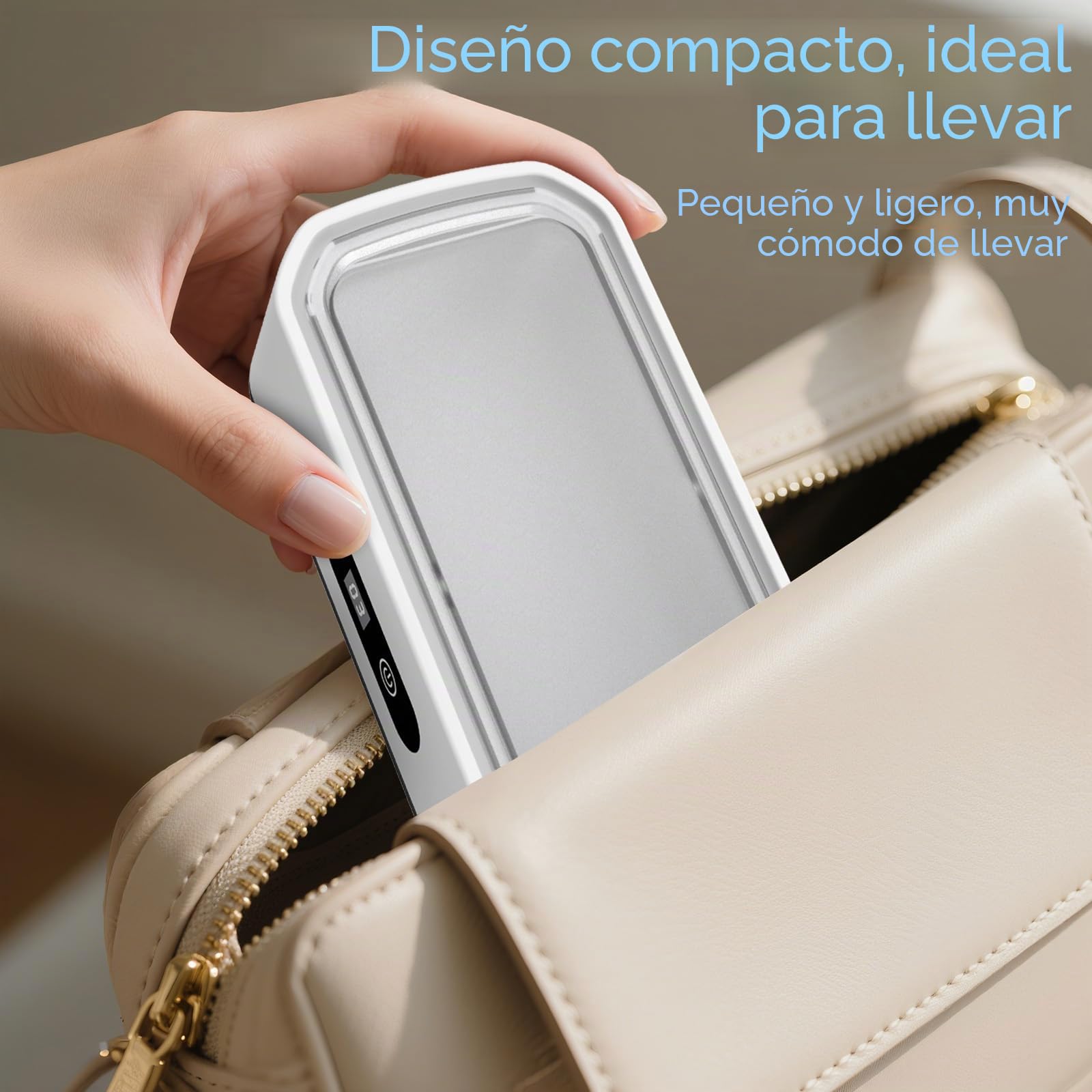 Dispositivo de Limpieza ultrasónica, 49000 Hz, Limpiador ultrasónico, Dispositivo de Limpieza de Gafas de 650 ml con 5 Funciones de Tiempo, Limpiador ultrasónico Profesional para Limpiar Gafas