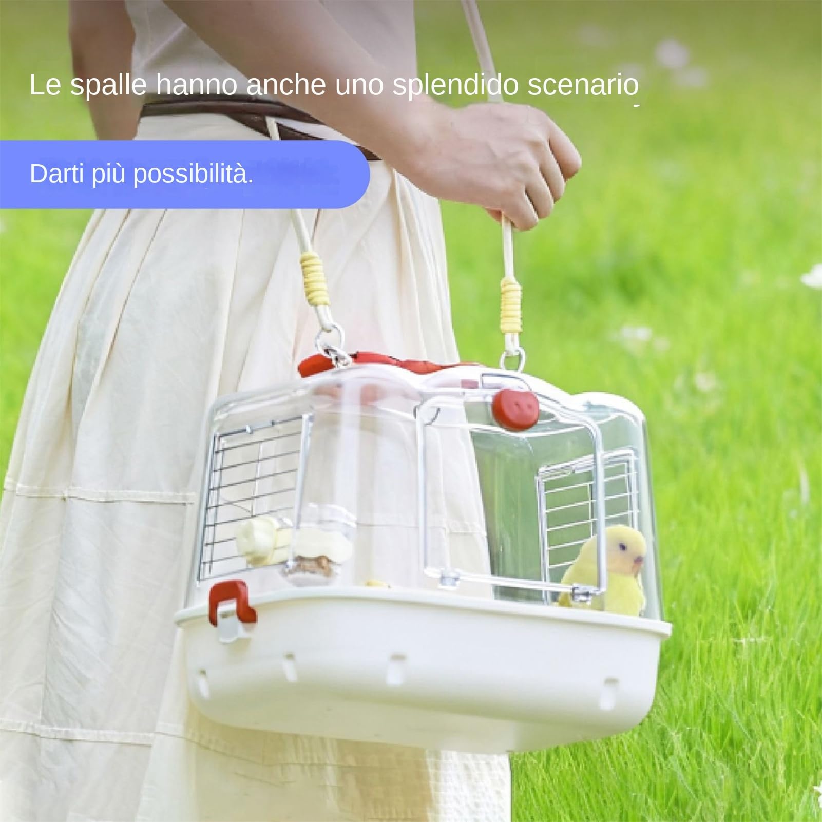 Jaula De Viaje Para Aves مرطب وغير دهني | Bolsa Para Transportar Aves Con Soporte para Ninfas en Excursiones