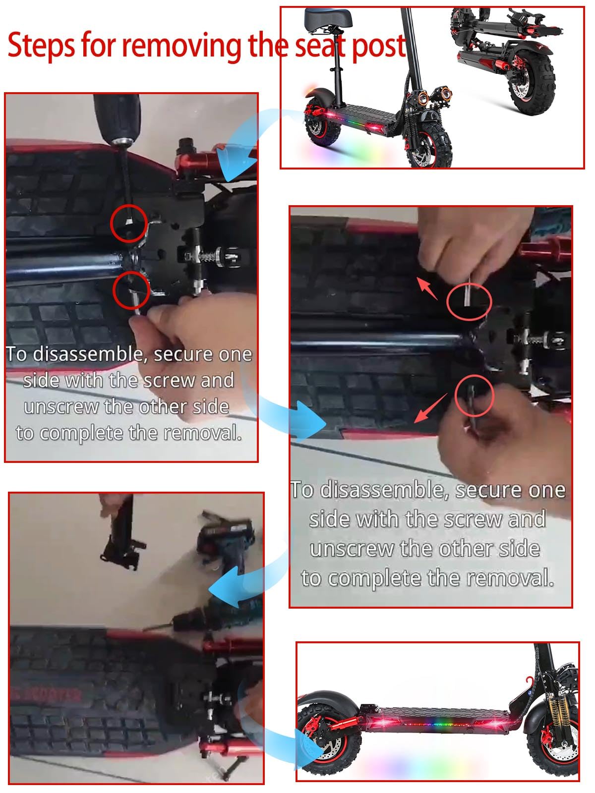 1200W Patinete Electrico Adultos Plegable E-Scooter - 45-55km Autonomía, 11" Neumáticos Todo Terreno Patinetes Eléctricos Todoterreno, IPX5,Doble Frenos & Suspensión, 3 Modos Velocidad, Carga 150 kg