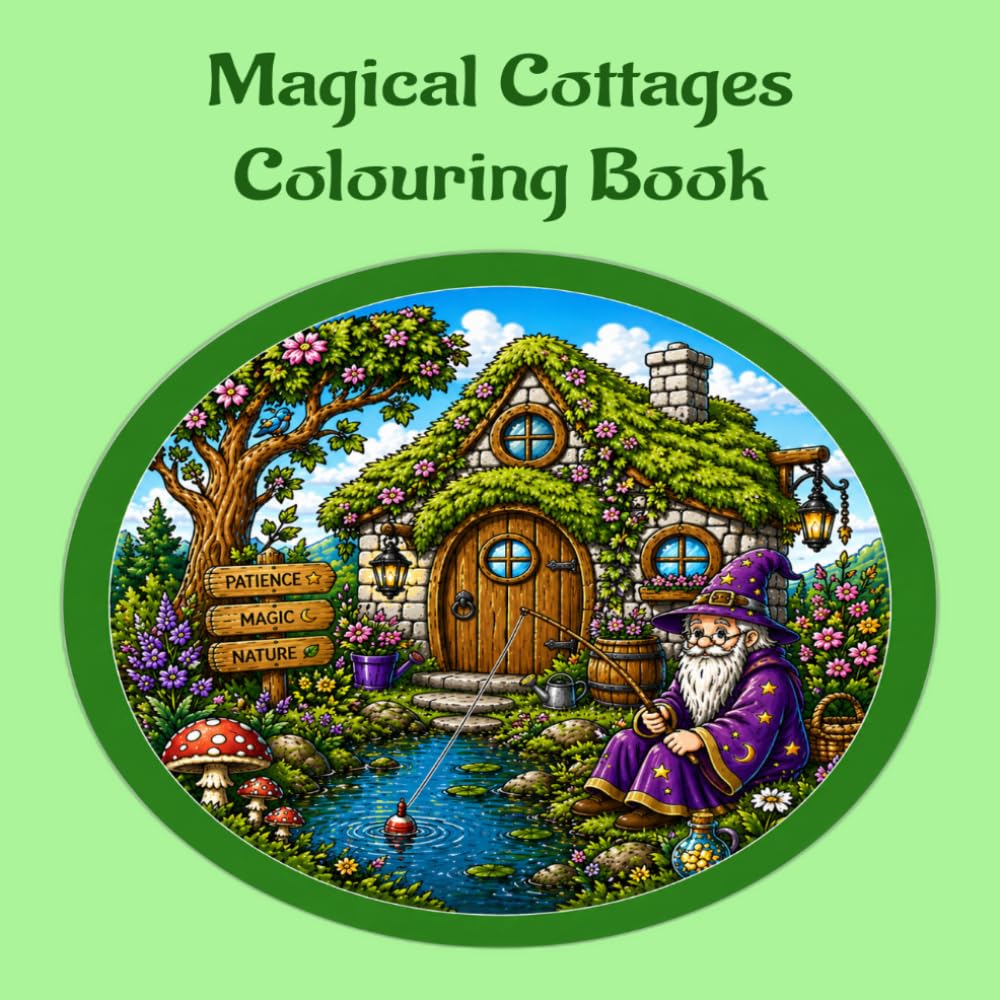 Magical Cottages Colouring Book