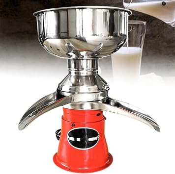Milk Cream Centrifugal Separator, 304 Stainless Steel Electric Cream Separators, 50L/H Output 10500RPM Goat Milk Separator, Cow Cream Separator, Milk Skimmer with 5L Bowl Capacity