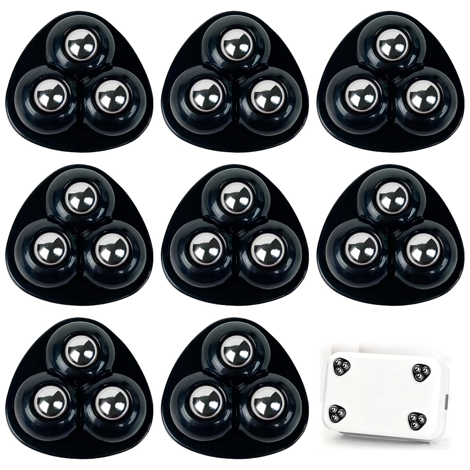 8 Pcs Self Adhesive Mini Caster Wheels, Wheels for Kitchen Appliances