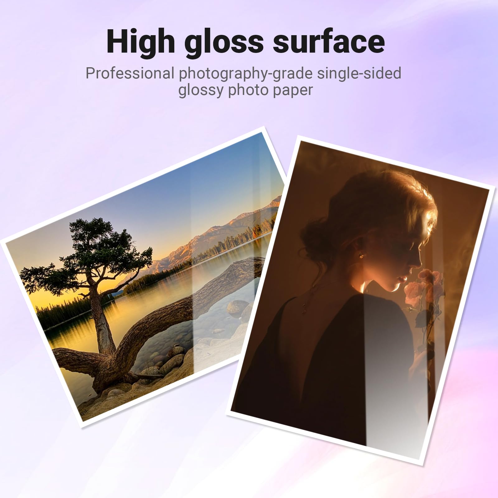 Carta Fotografica Lucida 10x15 cm 230 g/m² 200 Fogli per Stampante a Getto d'Inchiostro