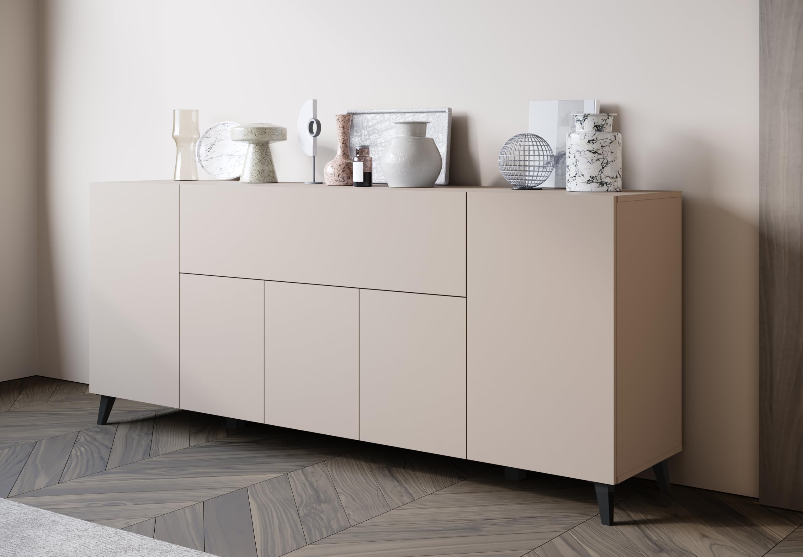 Cajonera Armario Interior Phuket 180 x 76 cm - Comoda Dormitorio de Gran Capacidad - Cómoda Dormitorio para el Salón, el Vestíbulo - Sinfonier Grande