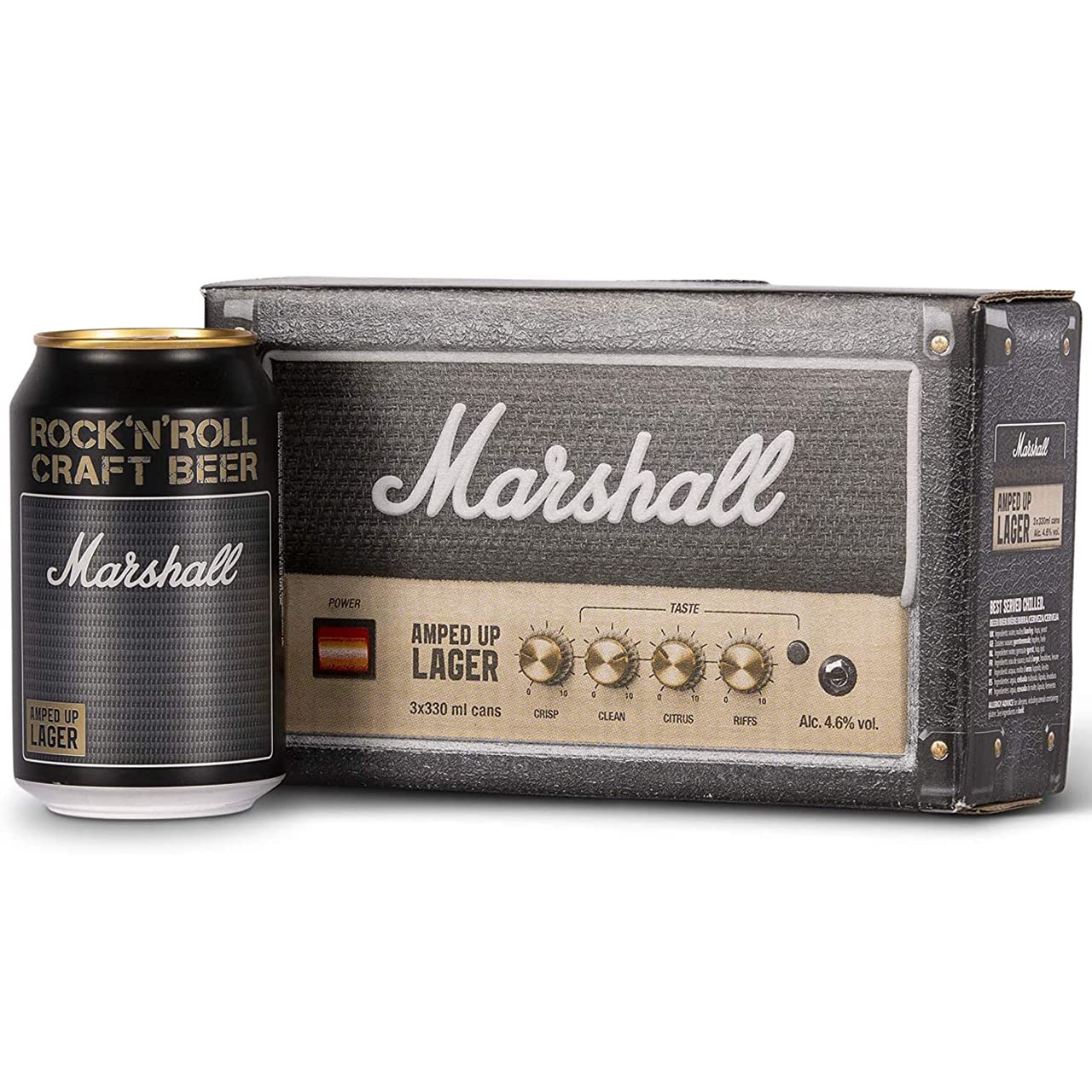 Amazon.co.jp: Marshall マーシャル ビール アンプトアップ・ラガー 缶 