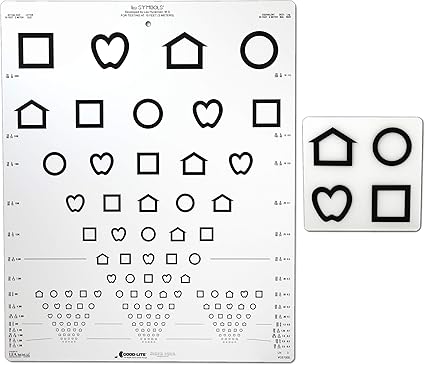 amazon com lea symbols 15 line pediatric eye chart industrial scientific