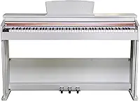 VEDO Piano digital de 88 teclas, piano digital com teclas pesadas, equipado com teclas pesadas de tamanho normal, três pedais, kit para iniciantes com suporte para móveis, tampa deslizante as teclas