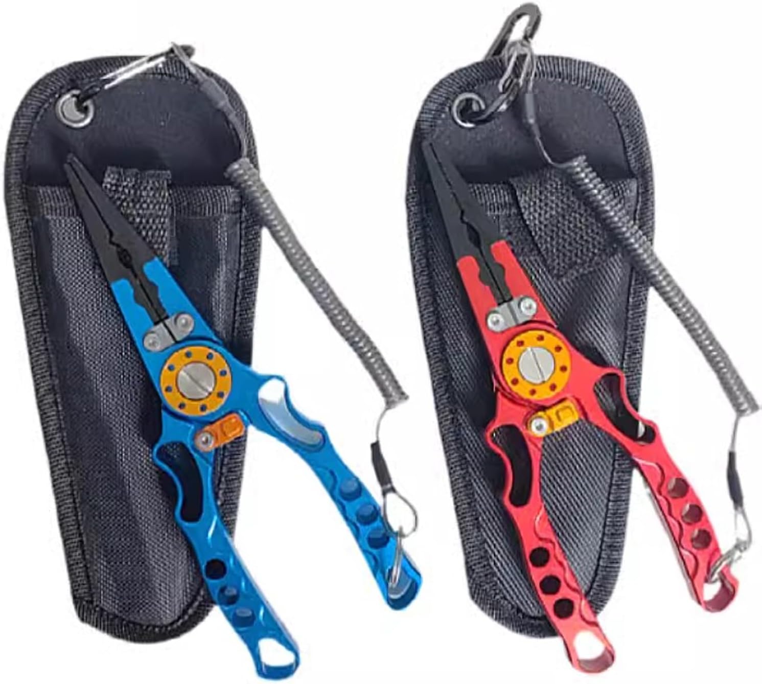 Fishing Pliers Fishing Pliers, Aviation Aluminum Fishing Pliers Line Cutters, De-Hookers, Fishing Tool Sets, Saltwater Resistant Fishing Gear with Sheath and Lanyard Fishing Gear
