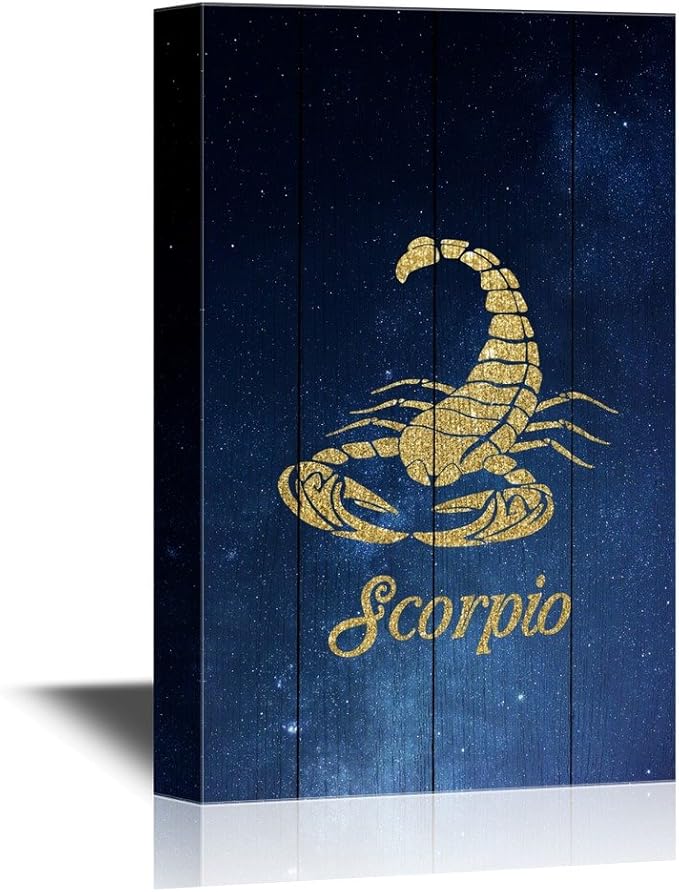 wall26 - Constellation Canvas Wall Art - Scorpio - Gallery Wrap Modern Home Art | Ready to Hang - 24x36 inches