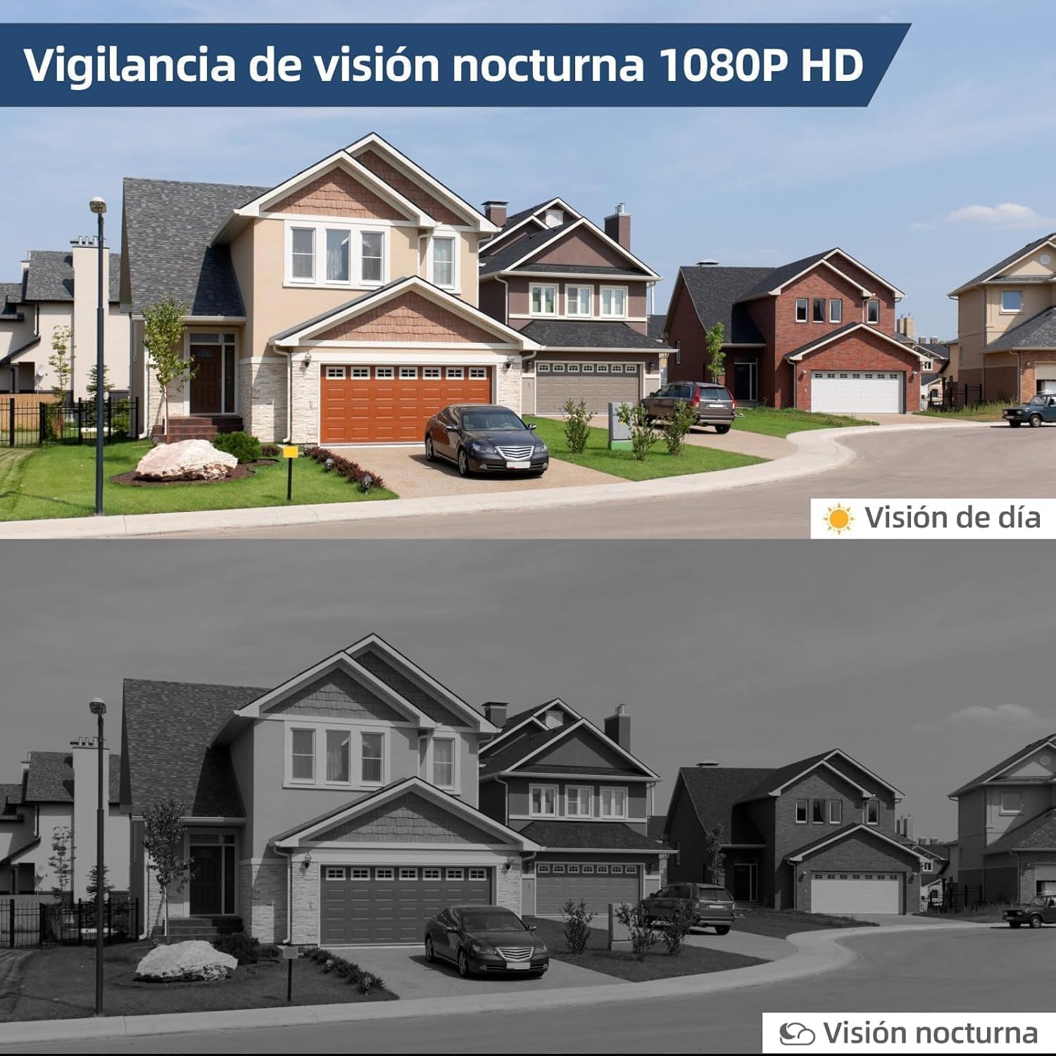 Genérico VideotimbreTimbre Inalámbrico con 2.4GHz WiFi, 1080p HD Vídeo Timbre Puerta Inteligente con Cámara, Visión Nocturna, Audio bidireccional, Instalación Fácil por App Cuenta Propia