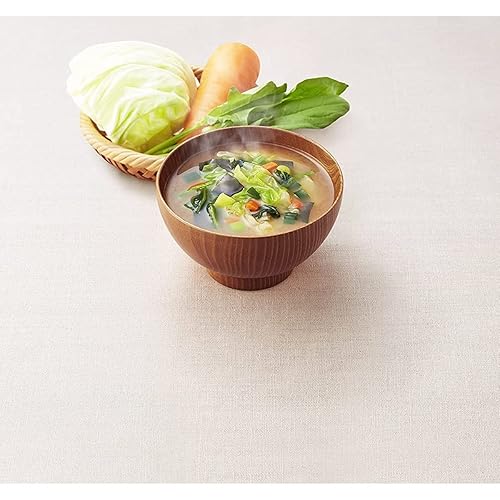 Miniatura 3 de The Usual Miso Soup Low Salt Type 0.2oz 10pacs (Verduras) Sopa japonesa de Miso Instantánea Liofilizada Alimentos Amano Ninjapo