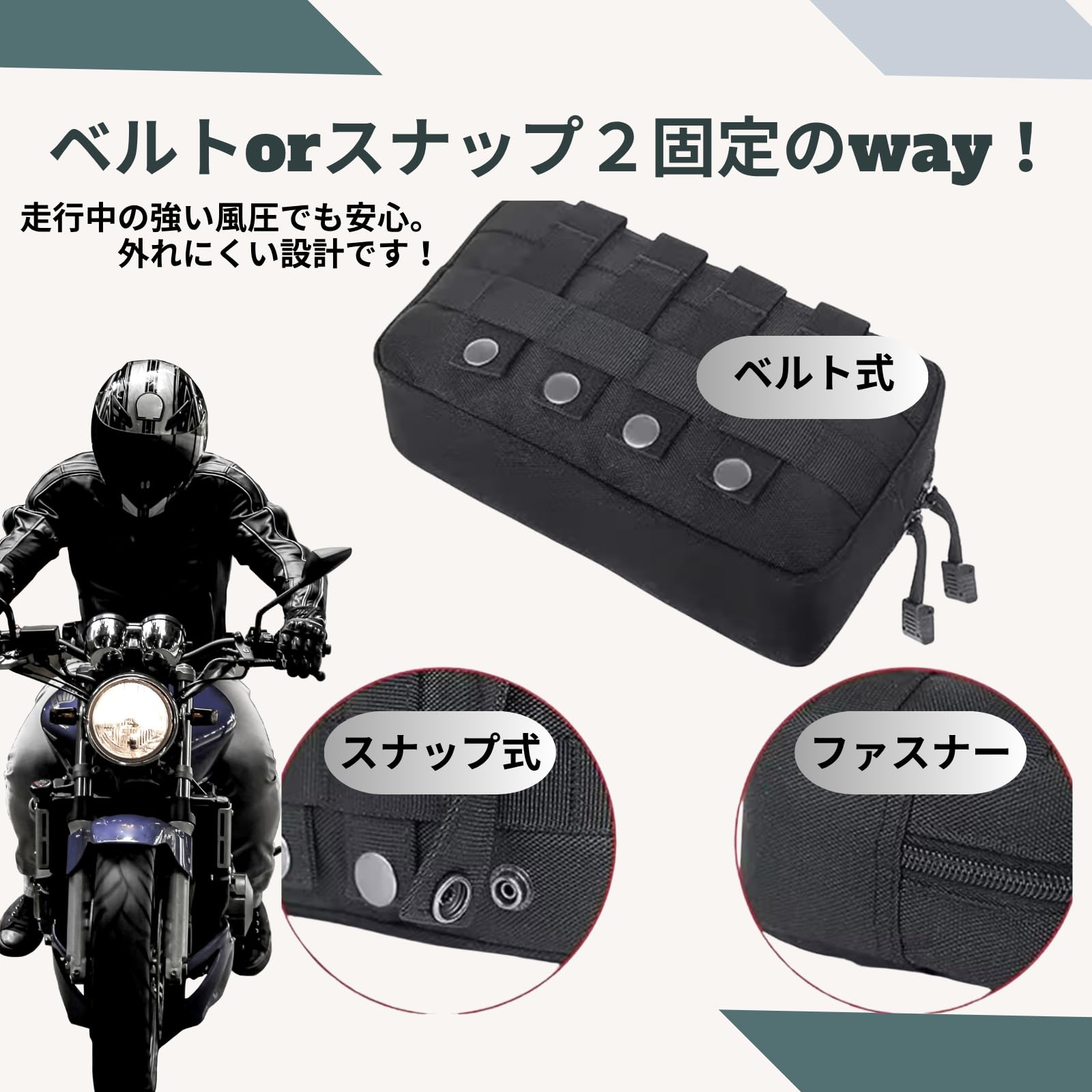 Amazon | バイク、ロードバイク ハンドルバーバック ツールポーチ 