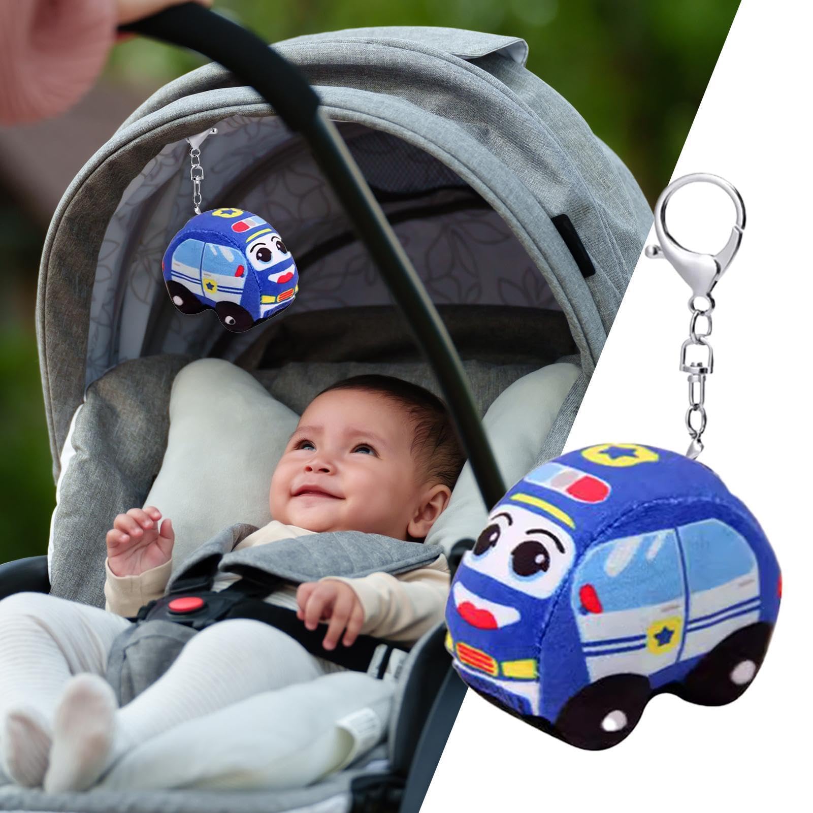 Niedlicher Plüsch Schlüsselanhänger | Feuerwehrauto Stofftier | Schlüsselanhänger,Weiches Lernspielzeug Für Handtasche Rucksack Kinderzimmer Haus Wohnung Outdoor