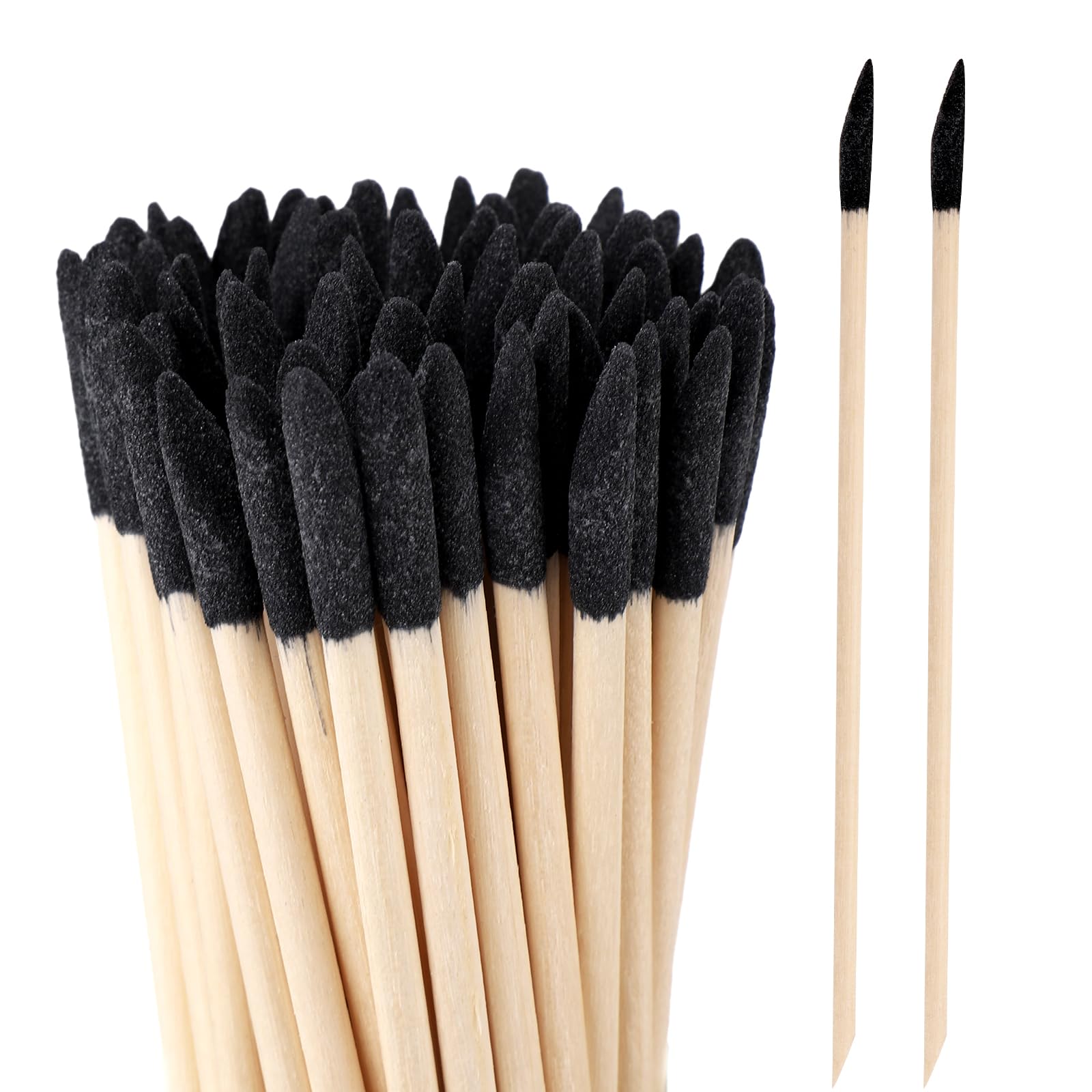 100pz Bastoncini Abrasivi Smussati, Dettagli Fini Strumenti per Levigare Legno per Lavorazione Legno Modelli Plastica Grana 280 Bastoncini Lucidanti per Unghie Artigianato Creazione Gioielli