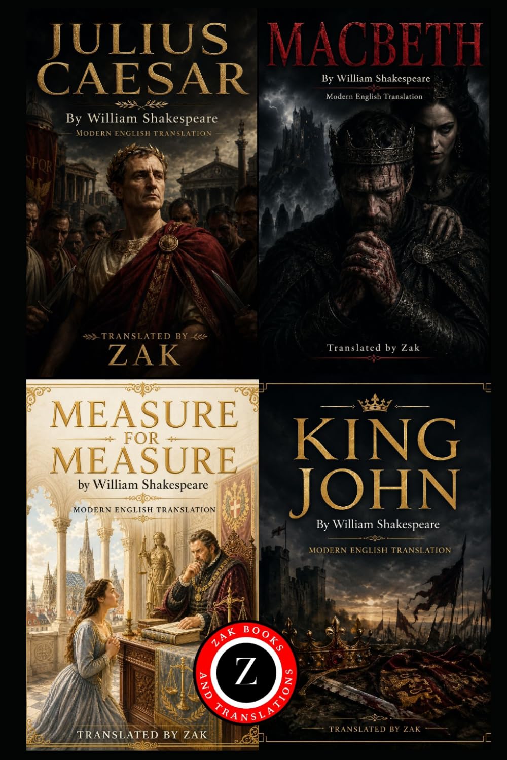 Measure for Measure, King John, Julius Caesar, Macbeth: (Modern English Versions): Easy to Read | Shakespeare’s Power and Politics Plays in Modern English